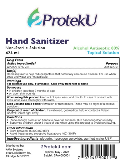 16 Oz Label (16oz 2proteku Hand Sanitizer Label 01)